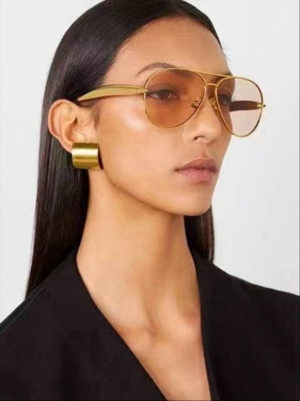 Bottega Veneta Sardine BV1305S Gold Sunglasses